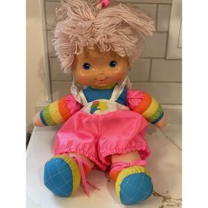 Vintage Rainbow Brite Baby Plush‎ Doll Toy Hallmark Mattel 1983 Plastic Face